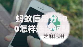 蚂蚁信用分600怎样选择短期贷款平台