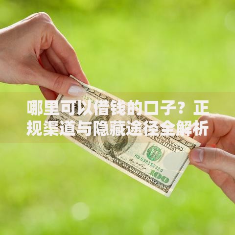 哪里可以借钱的口子？正规渠道与隐藏途径全解析
