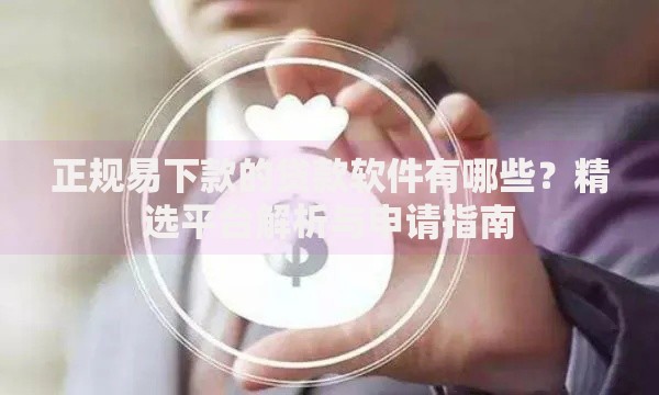 正规易下款的贷款软件有哪些？精选平台解析与申请指南
