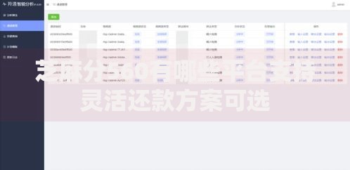 芝麻分560有哪些平台支持灵活还款方案可选