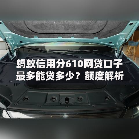 蚂蚁信用分610网贷口子最多能贷多少？额度解析与申请攻略