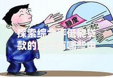 探索综合评低能贷款的口子有哪些申请渠道