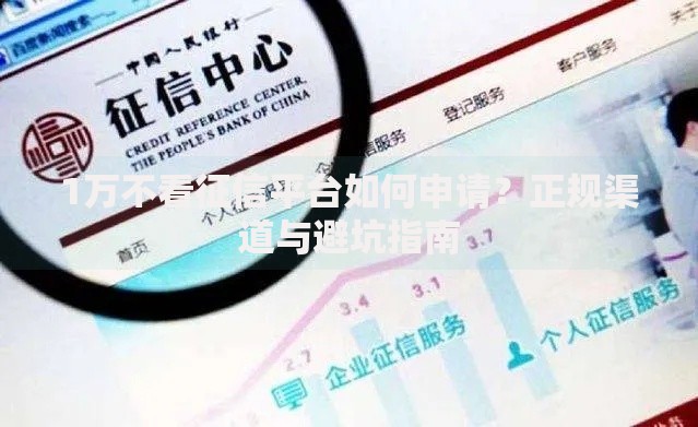 1万不看征信平台如何申请？正规渠道与避坑指南