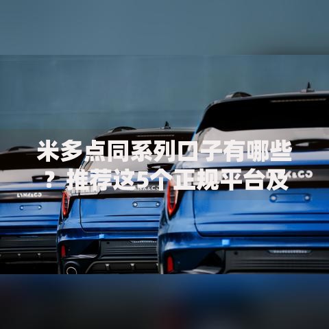 米多点同系列口子有哪些？推荐这5个正规平台及申请攻略