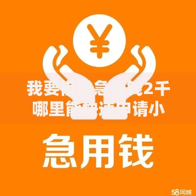 我要借钱急用钱2千哪里能快速申请小额贷款 我要借钱急用钱2千哪里能快速申请小额贷款