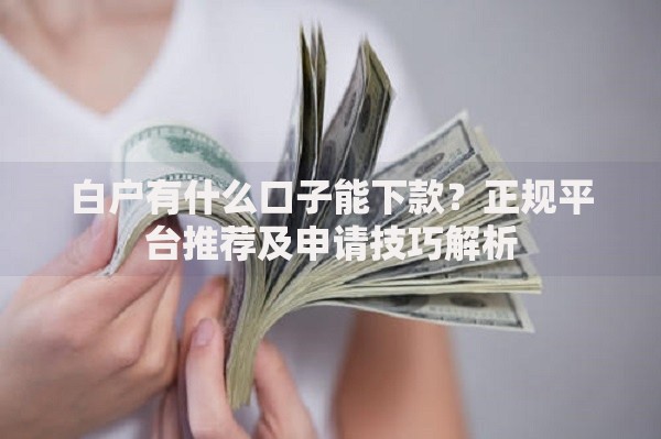 白户有什么口子能下款?正规平台推荐及申请技巧解析 白户有什么口子能下款?正规平台推荐及申请技巧解析
