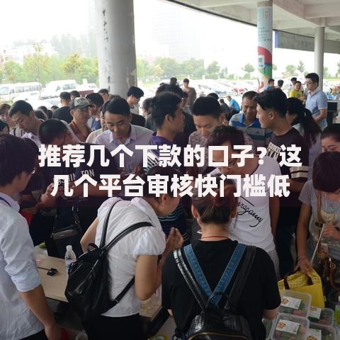 推荐几个下款的口子？这几个平台审核快门槛低