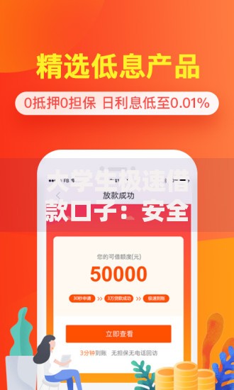 大学生极速借款口子：安全借款渠道如何选择？
