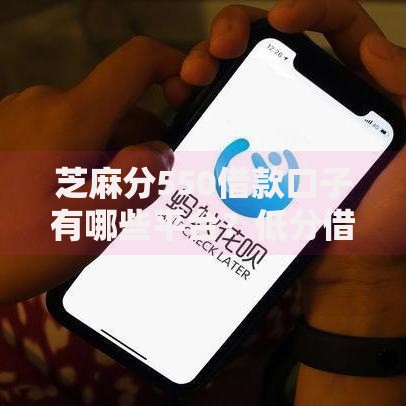 芝麻分550借款口子有哪些平台？低分借款申请攻略