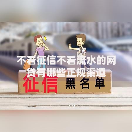 不看征信不看流水的网贷有哪些正规渠道