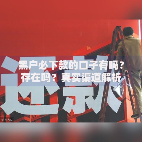 黑户必下款的口子有吗？存在吗？真实渠道解析