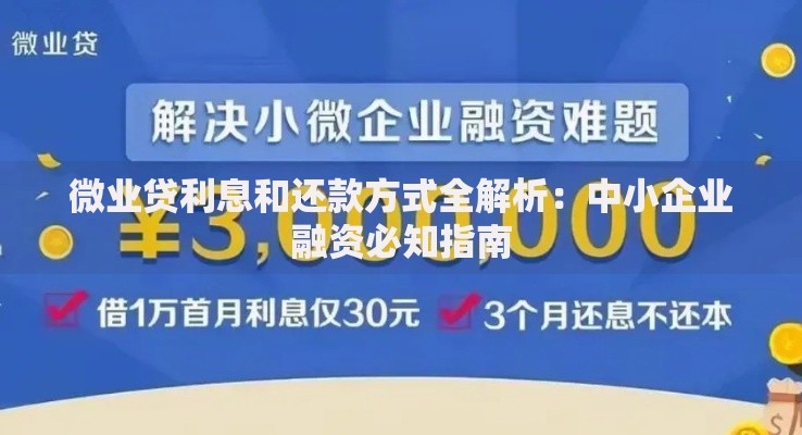 微业贷利息和还款方式全解析：中小企业融资必知指南