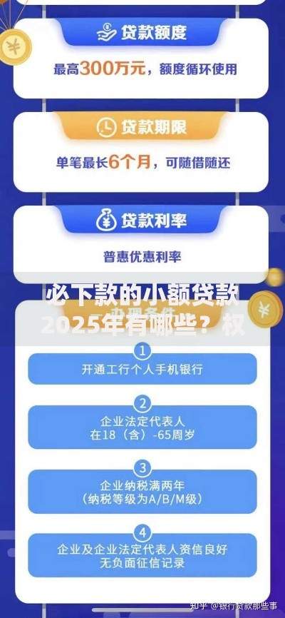 必下款的小额贷款2025年有哪些？权威解析助你快速申批