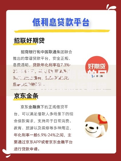 哪里可以分期长的口子？精选低息长期贷款平台推荐