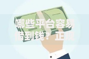 哪些平台容易借到钱？正规借贷渠道深度解析