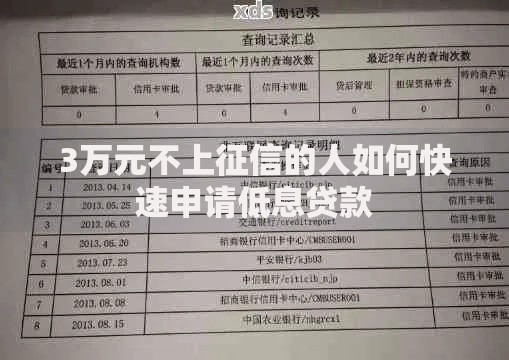 3万元不上征信的人如何快速申请低息贷款