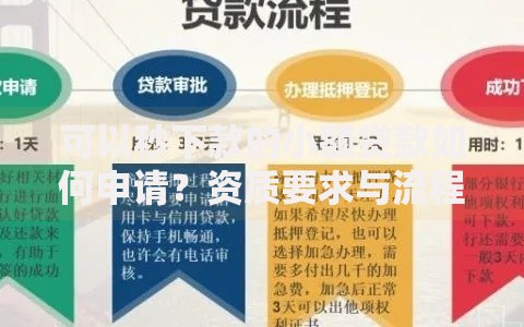 可以秒下款的小额贷款如何申请？资质要求与流程解析