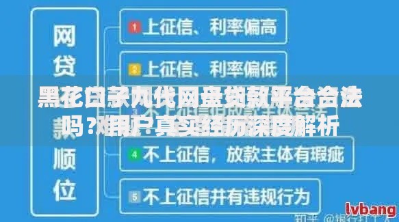 黑花口子九代网盘贷款平台合法吗？用户真实经历深度解析