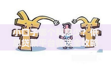 小口子哪个利息少？低息贷款平台筛选全攻略