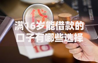 满16岁能借款的口子有哪些选择？正规渠道与风险防范