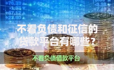 不看负债和征信的贷款平台有哪些？这些渠道值得关注