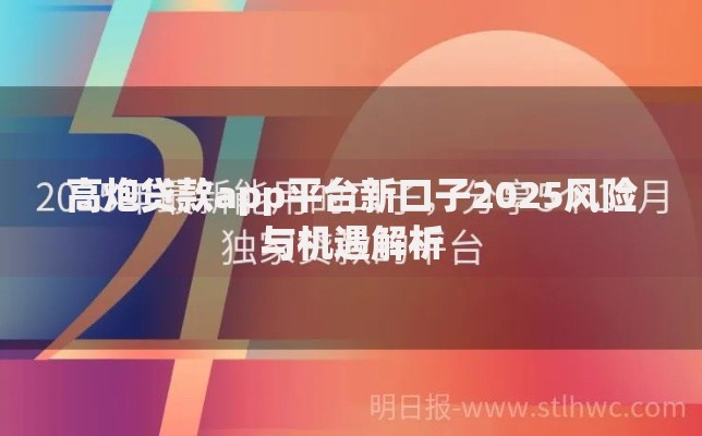高炮贷款app平台新口子2025风险与机遇解析