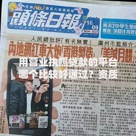 用营业执照贷款的平台哪个比较好通过？资质要求解析