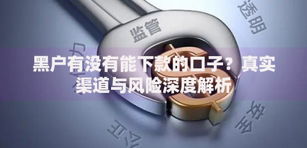 黑户有没有能下款的口子？真实渠道与风险深度解析