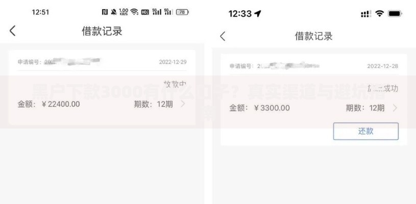 黑户下款3000有什么口子？真实渠道与避坑指南