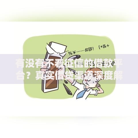 有没有不看征信的借款平台？真实借贷渠道深度解析