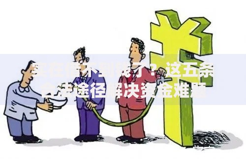 实在借不到钱了？这五条合法途径解决资金难题