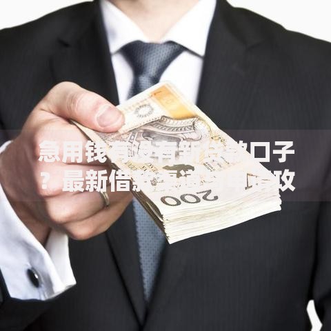 急用钱有没有新贷款口子？最新借款渠道与申请攻略