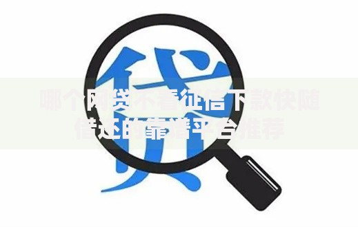 哪个网贷不看征信下款快随借还的靠谱平台推荐