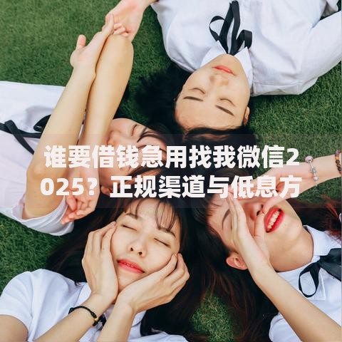 谁要借钱急用找我微信2025?正规渠道与低息方案解析 谁要借钱急用找我微信2025?正规渠道与低息方案解析