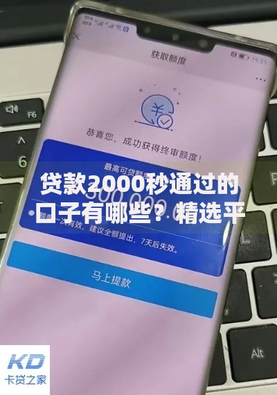 贷款2000秒通过的口子有哪些？精选平台推荐及申请攻略