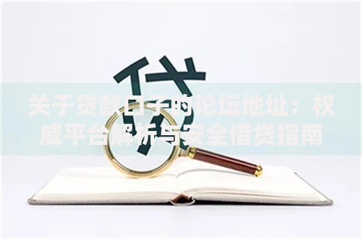 关于贷款口子的论坛地址：权威平台解析与安全借贷指南