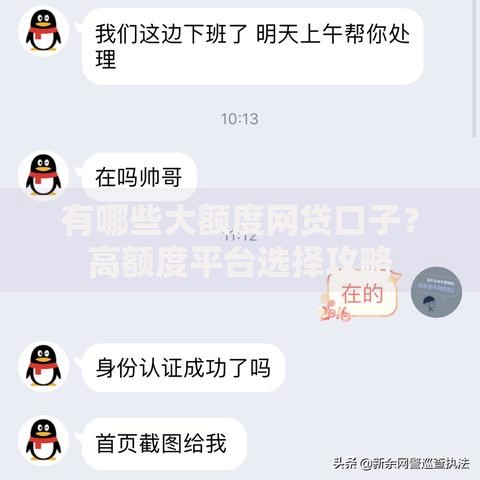 有哪些大额度网贷口子？高额度平台选择攻略
