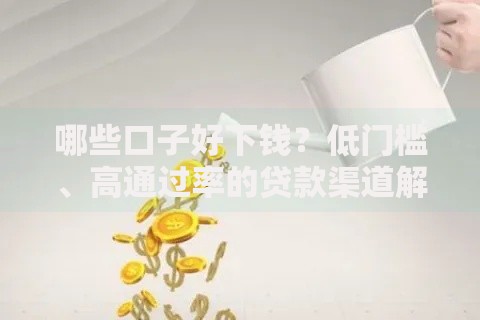 哪些口子好下钱？低门槛、高通过率的贷款渠道解析