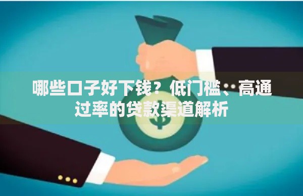 哪些口子好下钱？低门槛、高通过率的贷款渠道解析