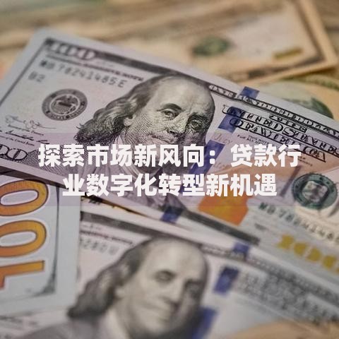 探索市场新风向：贷款行业数字化转型新机遇