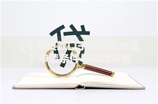 3个月贷款口子有哪些选择？申请条件与风险解析