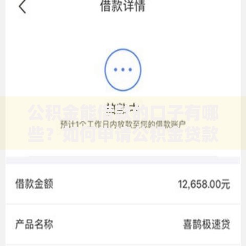 公积金能借款的口子有哪些?如何申请公积金贷款? 公积金能借款的口子有哪些?如何申请公积金贷款?