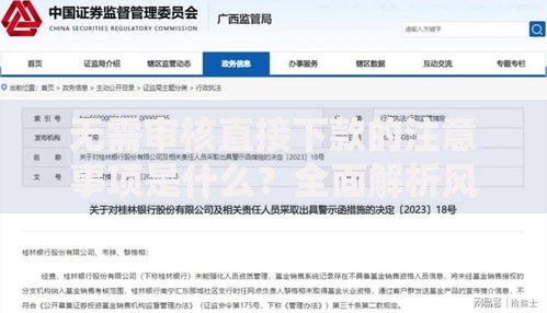 无需审核直接下款的注意事项是什么？全面解析风险与合规流程