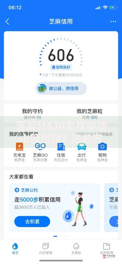 芝麻分630怎样申请小额贷款？这些方法助你轻松获批