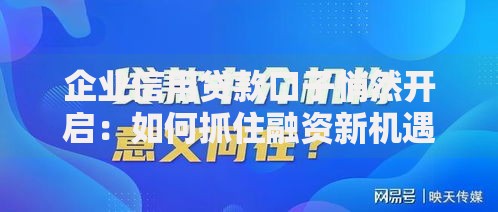 企业信用贷款口子悄然开启：如何抓住融资新机遇？