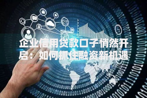 企业信用贷款口子悄然开启：如何抓住融资新机遇？