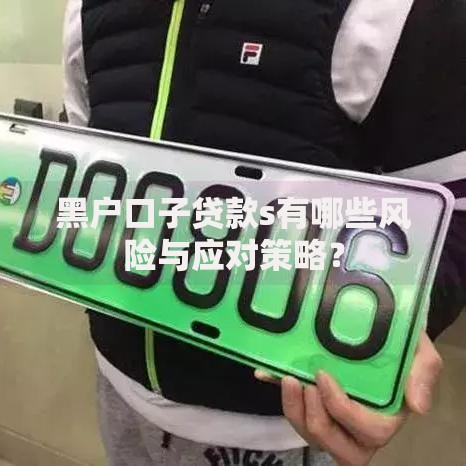 黑户口子贷款s有哪些风险与应对策略？