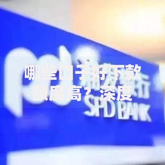 哪些口子好下款额度高？深度解析优质贷款渠道