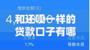 和还呗一样的贷款口子有哪些？这些平台值得关注