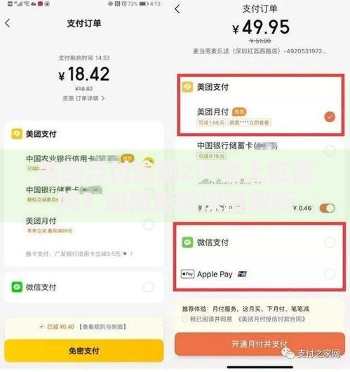 美团月付逾期2天会上征信吗？逾期影响深度解析